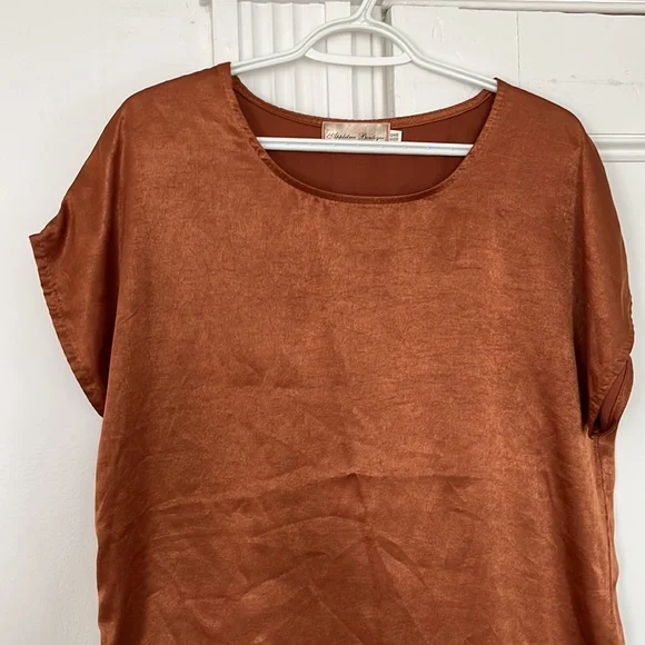 Rust Silky Tunic - Picture 3 of 3